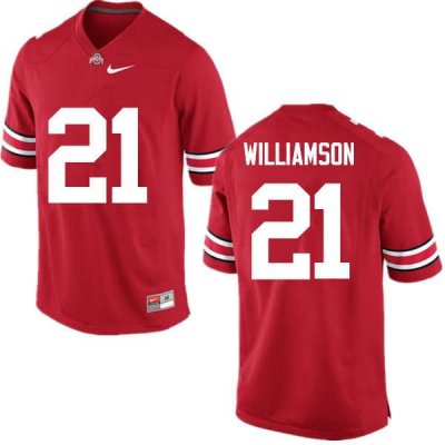 Men's Ohio State Buckeyes #21 Marcus Williamson Red Nike NCAA College Football Jersey Designated ZVL3644AY